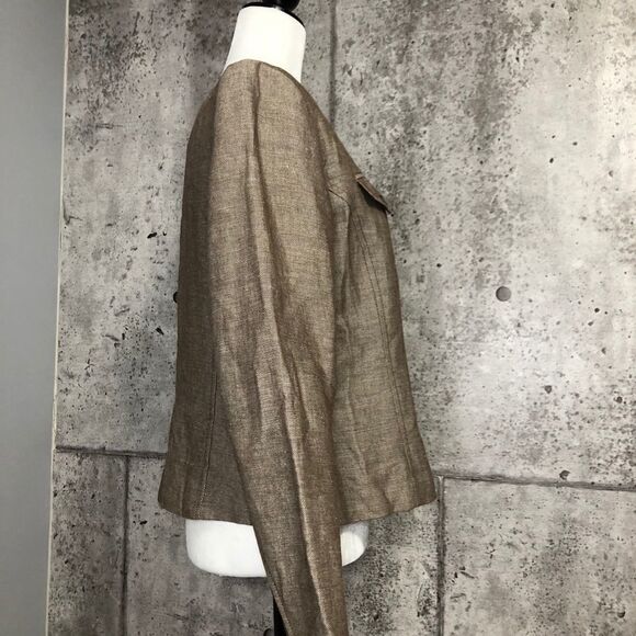 🚨 Isaac Mizrahi for Target Linen Blend Zip Blazer - Picture 2 of 10